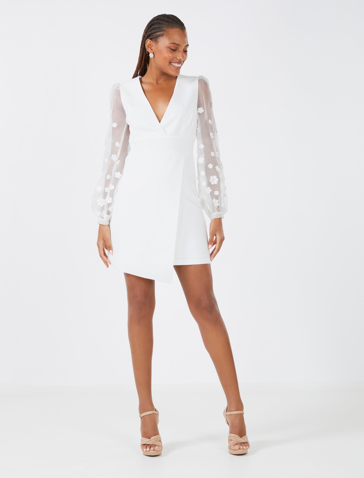 Lara Wrap Vest Dress - BCBGMAXAZRIA